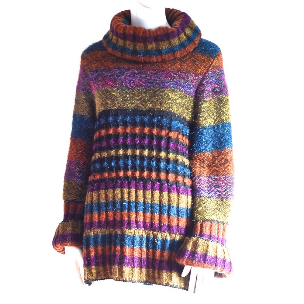 Christian Lacroix Heavy Wool Blend Turtle Neck Sweater - France